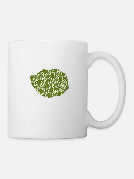 säugetier lieben weihnachten - Tasse - Weiß