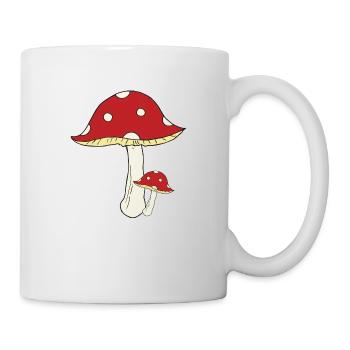 Toadstool big and small - Mug - white - Right