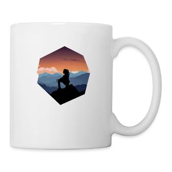 Woman and Mountains - Mug - white - Right