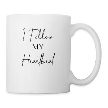 Ich folge meinem Herzen - Tasse - Weiß - Rechts