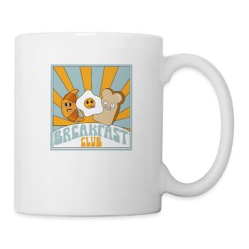 Breakfast Club Frühstück fröhlich Grafik - Tasse - Weiß - Rechts