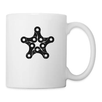 Chaîne de vélo - Mug blanc - blanc - Droite