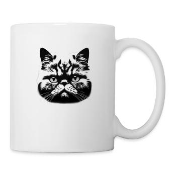 Round Pubby Cat Male - Mug - white - Right
