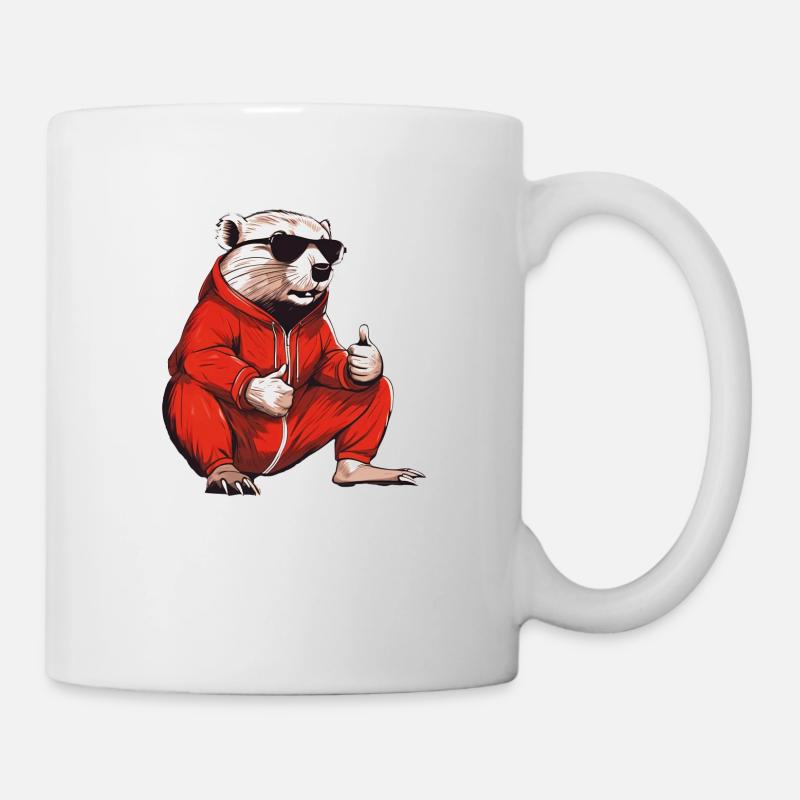 Thumbs Up Beaver - Mug - white