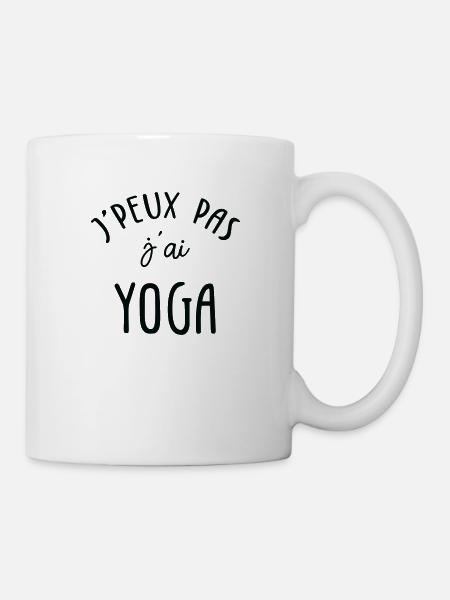 J'peux pas J'ai Yoga - Mug blanc - blanc