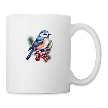 Spechtmeise Kleiber - Tasse - Weiß - Rechts
