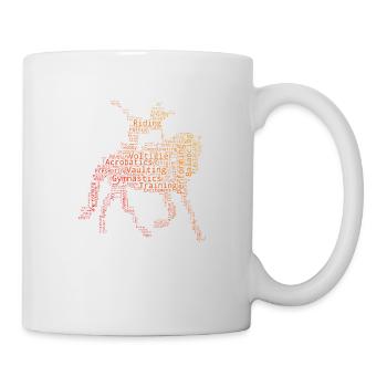 Gymnastique artistique à cheval Acrobatie à cheval - Mug blanc - blanc - Droite