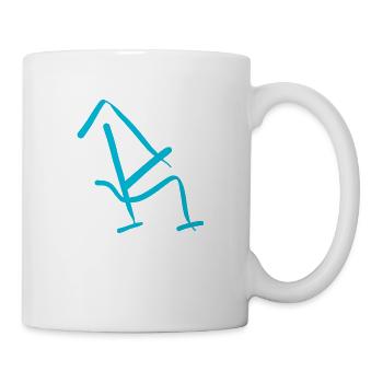 Freche Buchstaben : Der funky R - Tasse - Weiß - Rechts