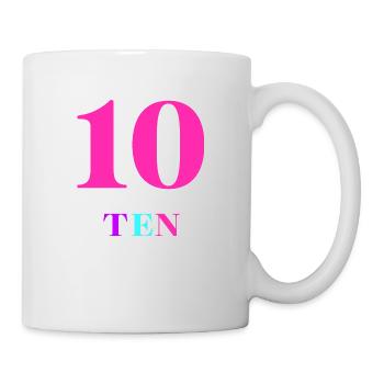 Ten-10th Anniversary - Mug - white - Right