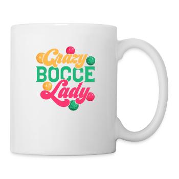 Crazy Bocce Lady Player Team Petangue - Mug - white - Right