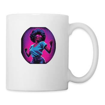 Celebrating girl - Mug - white - Right