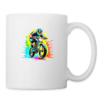 BMX - Fahrrad - Tasse - Weiß - Rechts