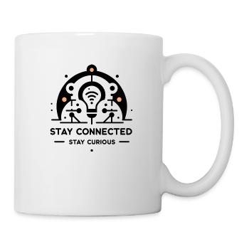 Stay Connected Stay Curious - Mug - white - Right