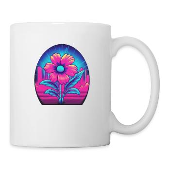 Fleur - Mug blanc - blanc - Droite