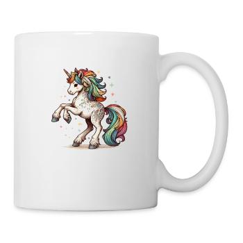Regenbogen Einhorn | Das letzte Regenbogeneinhorn - Tasse - Weiß - Rechts
