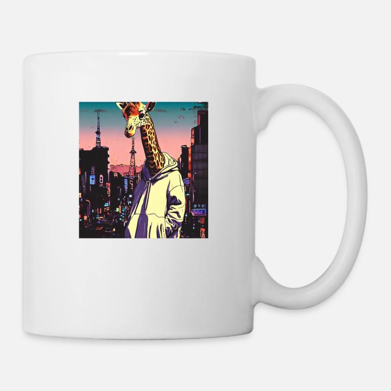 Giraffe Japanisch Japan - Tasse - Weiß