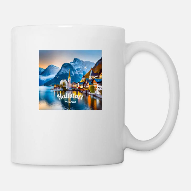 Hallstatt le matin - Mug blanc - blanc