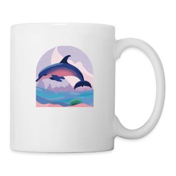 Skipping Dolphin (Dreamy Animals Collection) - Mug - white - Right
