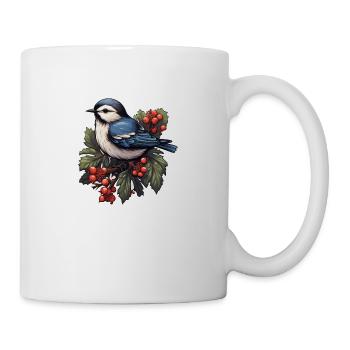 Meise im Winter - Tasse - Weiß - Rechts