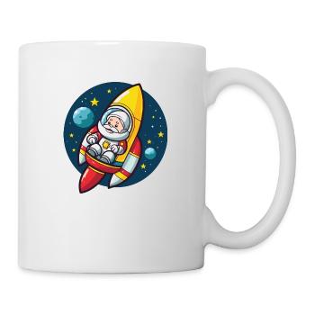Santa Claus Rocket Santa Christmas - Mug - white - Right