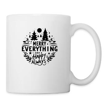 Tout joyeux et un toujours heureux - Mug blanc - blanc - Droite