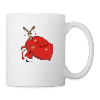 Frohe Weihnachten - Tasse - Weiß - Rechts