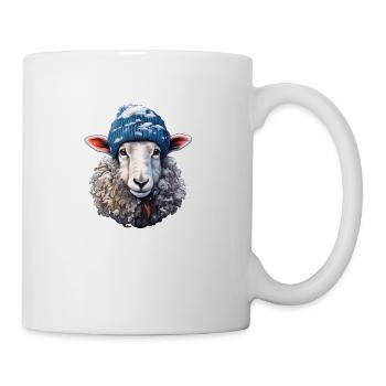 Moutons d’hiver - Mug blanc - blanc - Droite