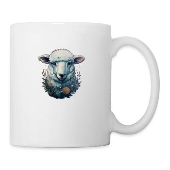 Schaf - Tasse - Weiß - Rechts
