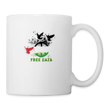 Free gaza,birds, graffiti,gaza - Mug - white - Right