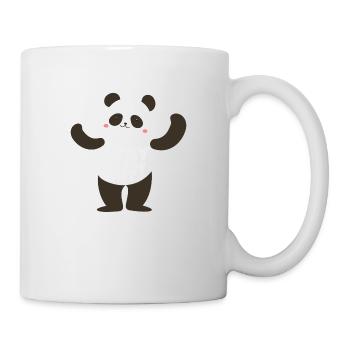 Restez heureux Panda - Mug blanc - blanc - Droite