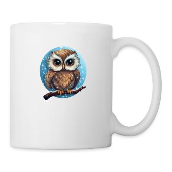 Winter Cute Owl - Mug - white - Right