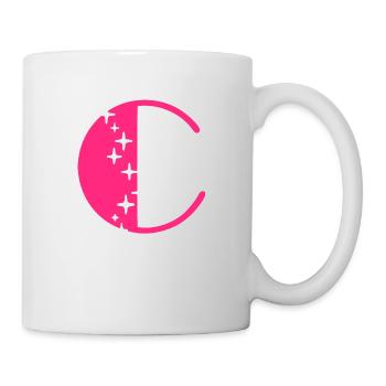 Buchstabe C Glitzer - Tasse - Weiß - Rechts