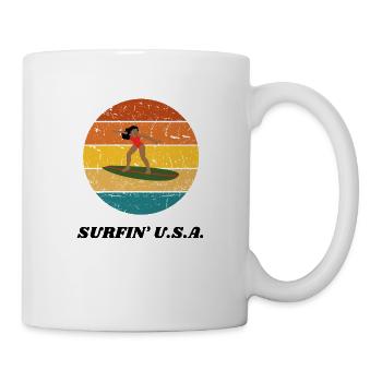 SURFIN' U.S.A. - Mug blanc - blanc - Droite