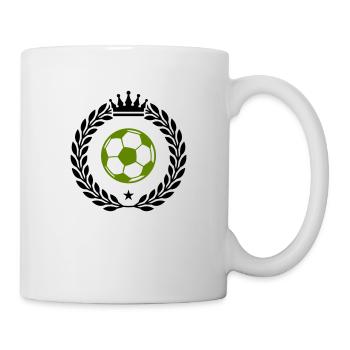 fußball wappen - Tasse - Weiß - Rechts