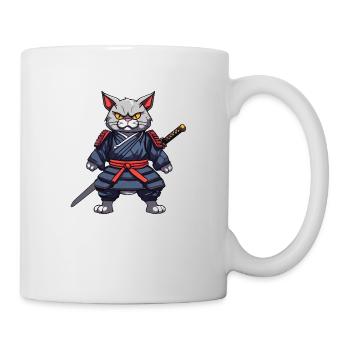 Samurai Cat #5 - Mug - white - Right