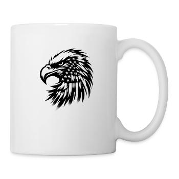 | American Football USA Flag - Mug - white - Right