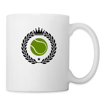 tennis wappen - Tasse - Weiß - Rechts