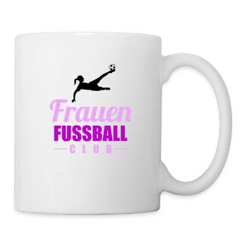frauen fußball - Tasse - Weiß - Rechts