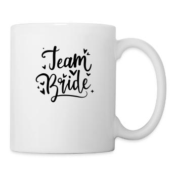 Team Bride en noir pour votre enterrement de vie de garçon - Mug blanc - blanc - Droite