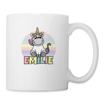 Emilie Einhorn Name - Mug - white - Right
