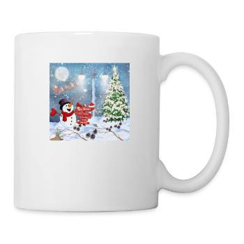 Frohe Weihnachten - Tasse - Weiß - Rechts