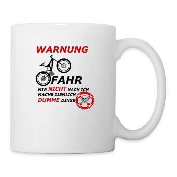 WARNUNG - Tasse - Weiß - Rechts