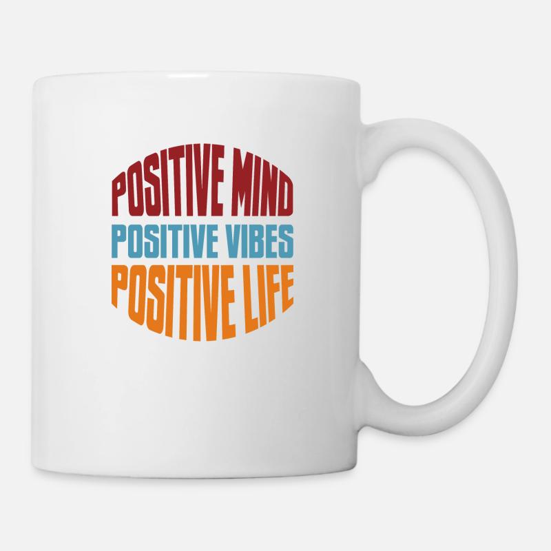 Positives Leben - Tasse - Weiß