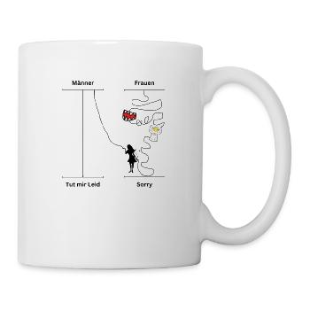 Sorry - Tasse - Weiß - Rechts