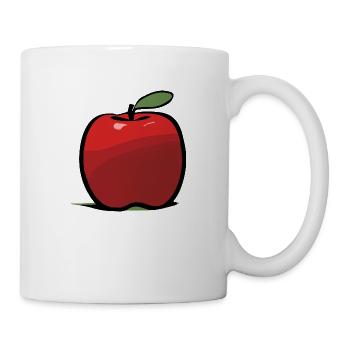 Apfel - Tasse - Weiß - Rechts