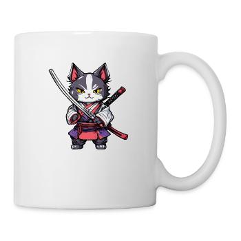 Samurai Cat #20 - Mug - white - Right