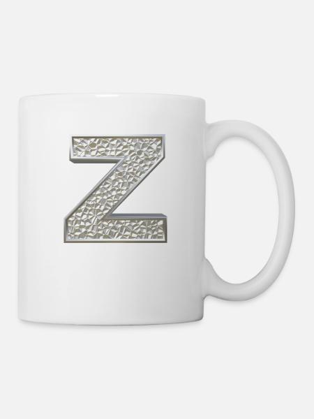 Z, letter, initial, monogram, - Tasse - Weiß