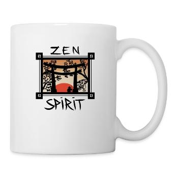 zen spirit japon - Mug blanc - blanc - Droite