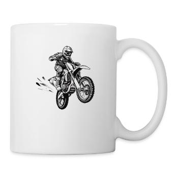Motocyclette - Mug blanc - blanc - Droite