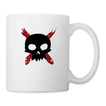 Crâne de graffiti - Mug blanc - blanc - Droite